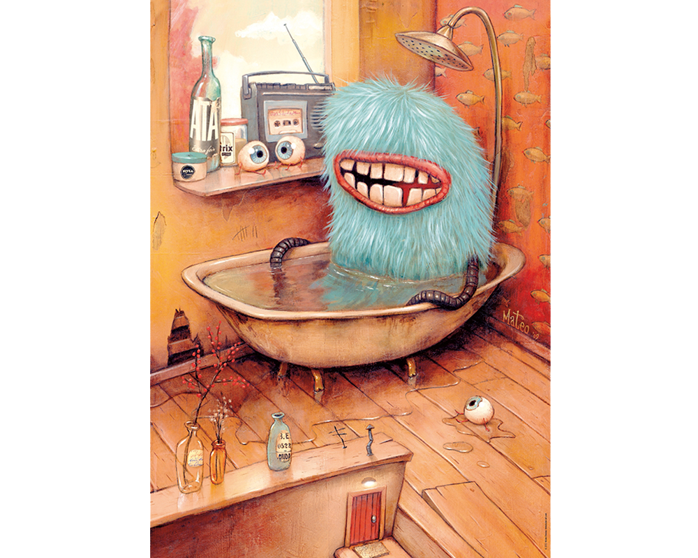 Zozoville Monstruo en la Tina Rompecabezas 1000 piezas Heye