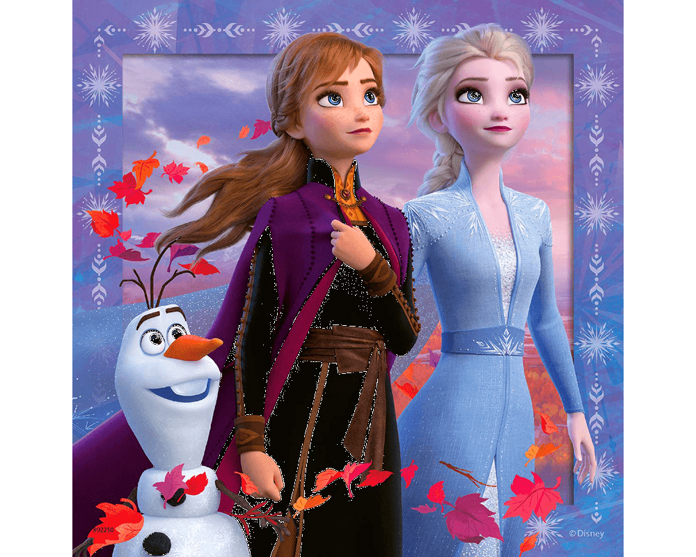 Frozen II: 3 rompecabezas de 49 piezas Ravensburger