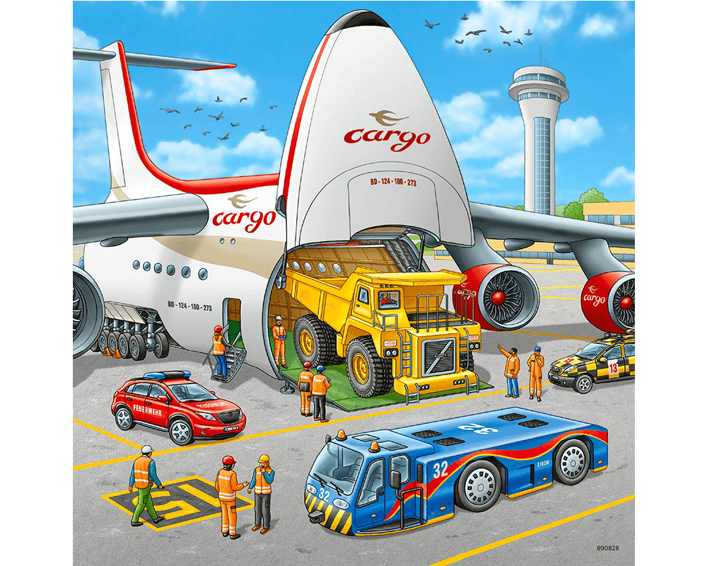 En las Nubes: 3 Rompecabezas de 49 Piezas Ravensburger