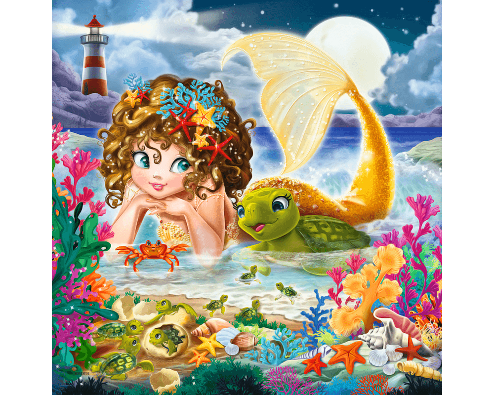Sirenas encantadoras: 3 Rompecabezas 49 piezas Ravensburger