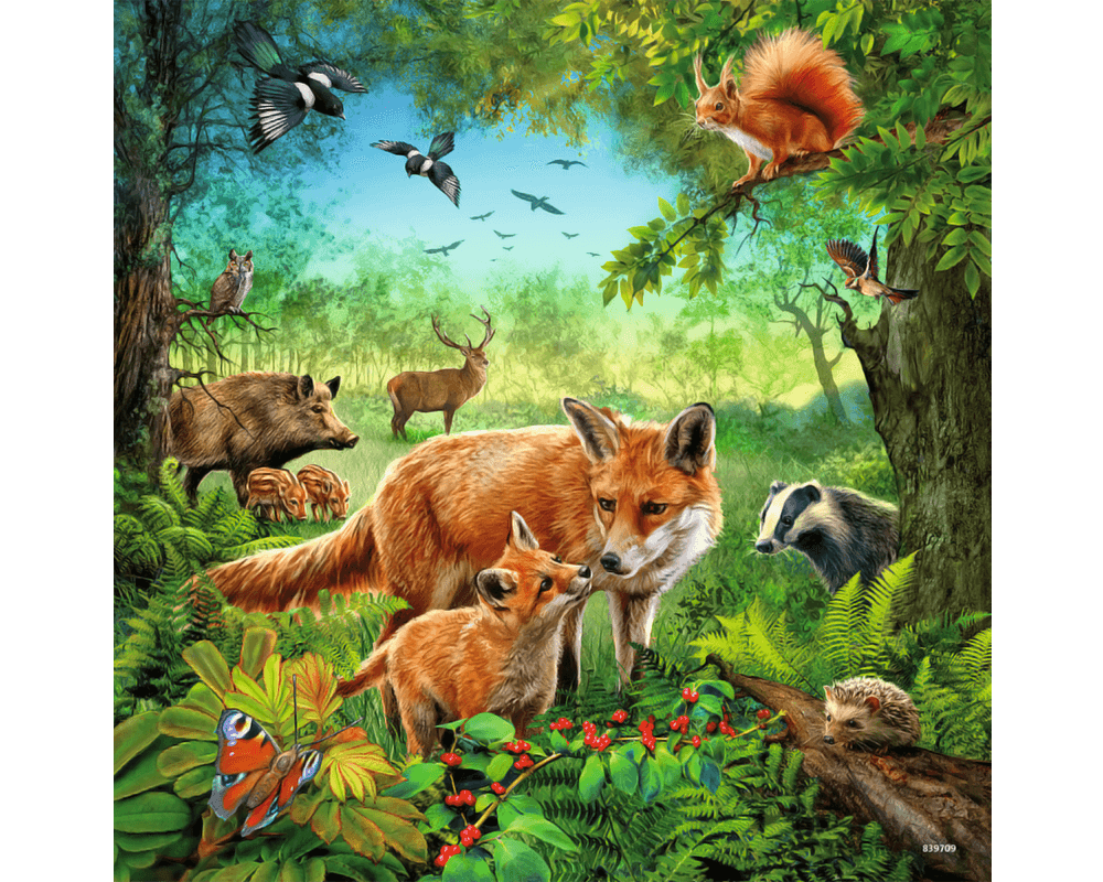 Animales de la Tierra: 3 Rompecabezas 49 Piezas Ravensburger