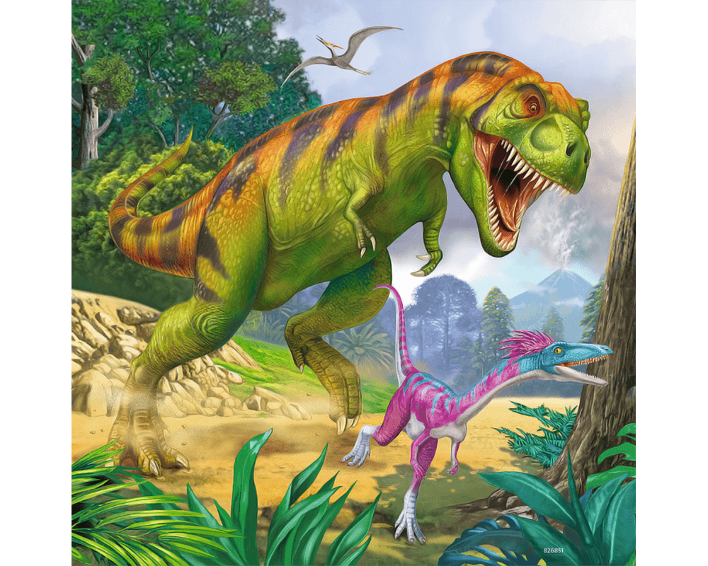 Animales Prehistóricos: 3 Rompecabezas 49 Piezas Ravensburger