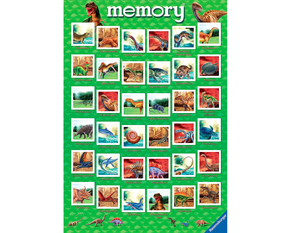 Memory® Dinos: Juego de Mesa Ravensburger