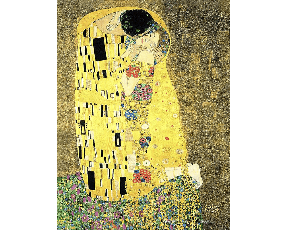Klimt - El Beso: Rompecabezas 150 Pieza Miniatura PieceRelax
