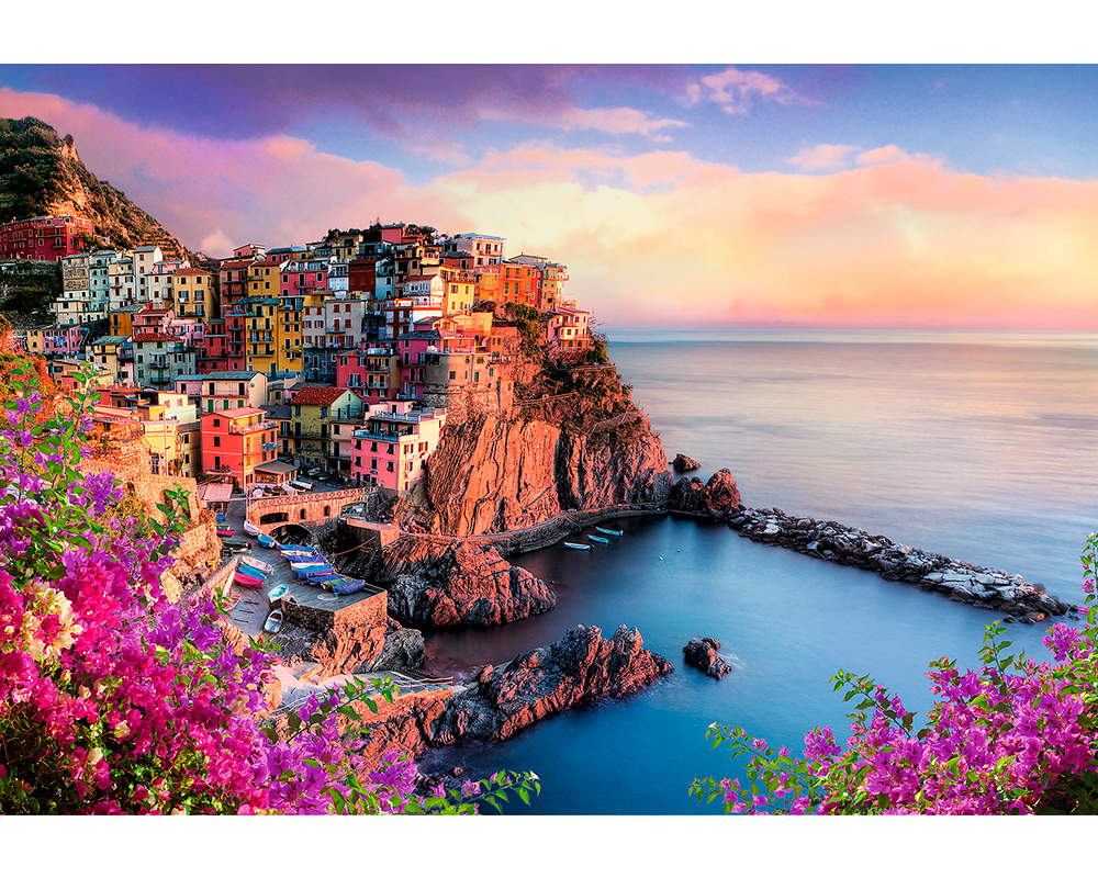 Vista de Manarola, Italia: Rompecabezas 1500 Piezas Trefl