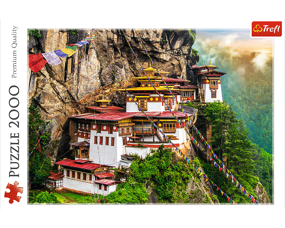 Nido del Tigre, Bután: Rompecabezas 2000 Piezas Trefl