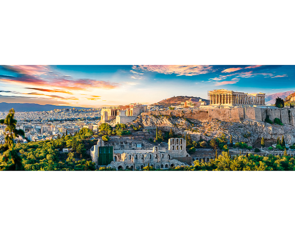 Acrópolis de Atenas: Rompecabezas 500 Piezas Panorámico Trefl