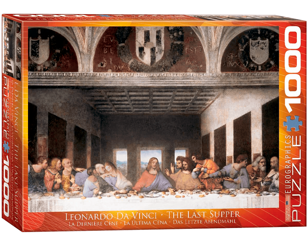 Leonardo Da Vinci: La Ultima Cena: Rompecabezas de Arte 1000 Piezas Eurographics
