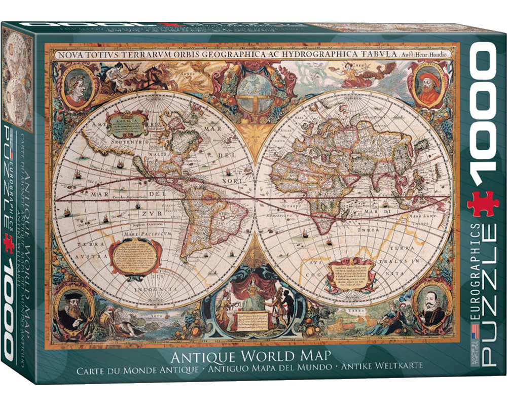 Mapa del Mundo Antiguo: Rompecabezas 1000 Piezas Eurographics