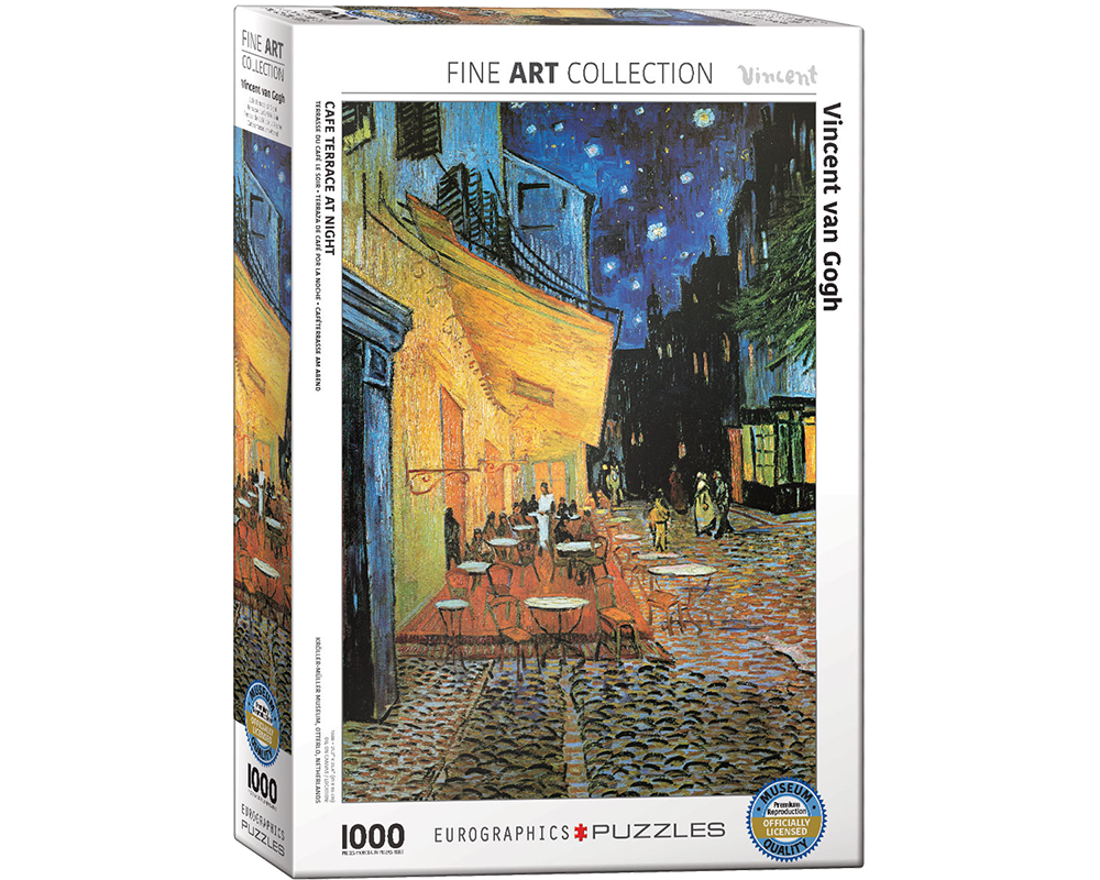 Van Gogh - Café Terraza: Rompecabezas de Arte 1000 Piezas Eurographics