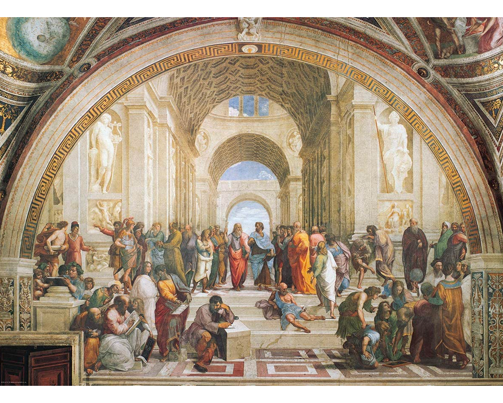 Rafael Sanzio: Escuela de Atenas Rompecabezas de Arte 1000 Piezas Eurographics