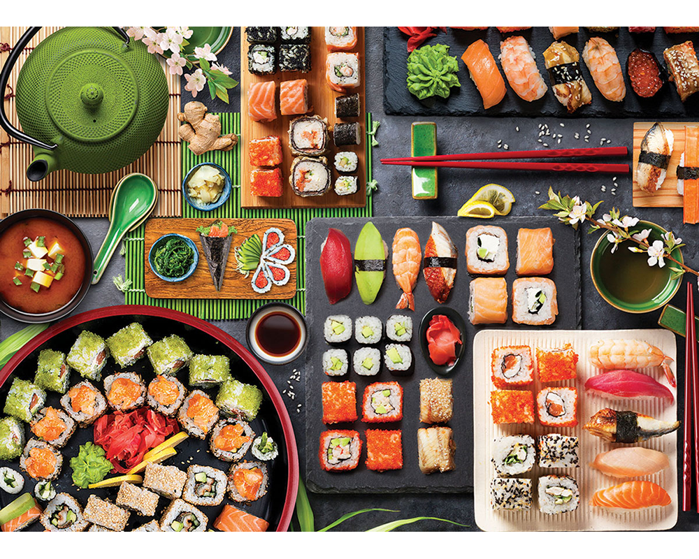 Mesa de Sushi: Rompecabezas 1000 Piezas Eurographics