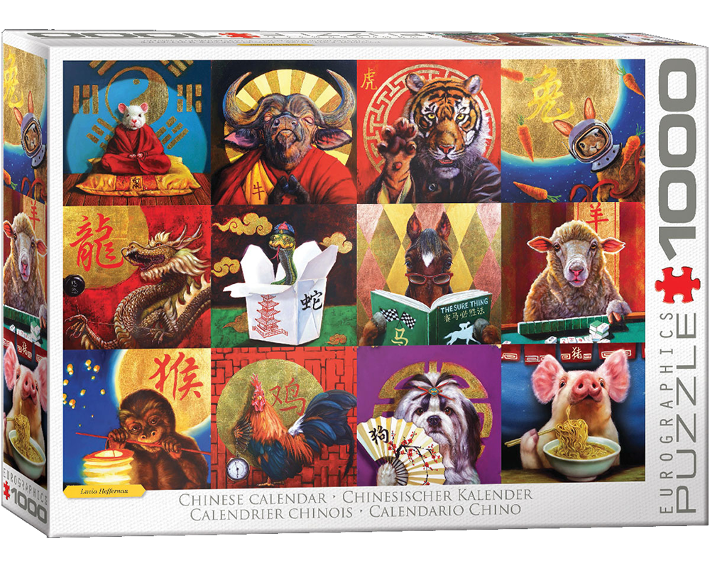Lucía Heff - Calendario Chino: Rompecabezas 1000 Piezas Eurographics