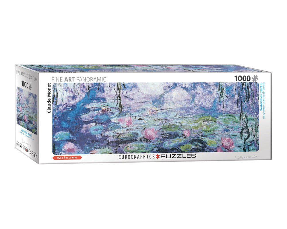 Lilas de Agua Monet Rompecabezas de Arte 1000 Piezas Panorámico Eurographics