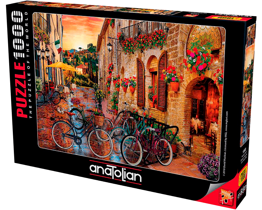 David Maclean - Bicicletas en la Toscana: Rompecabezas de 1000 piezas Anatolian