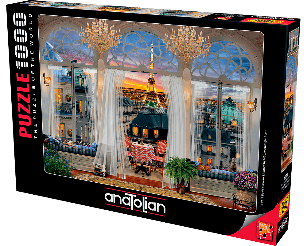 David Maclean: Terraza en París: Rompecabezas 1000 piezas Anatolian