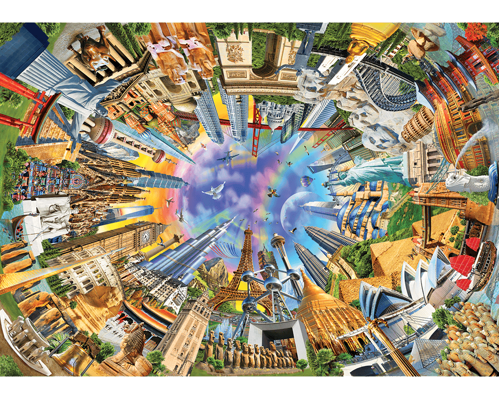 Adrián Chesterman. El mundo en 360: Rompecabezas 3000 piezas Anatolian