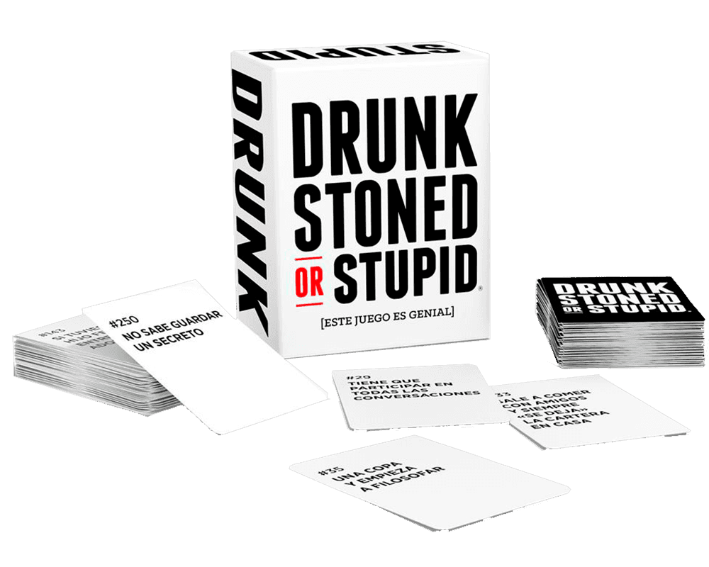 Drunk, Stoned or Stupid: Juego de Mesa en ESPAÑOL. Asmodee (18+)