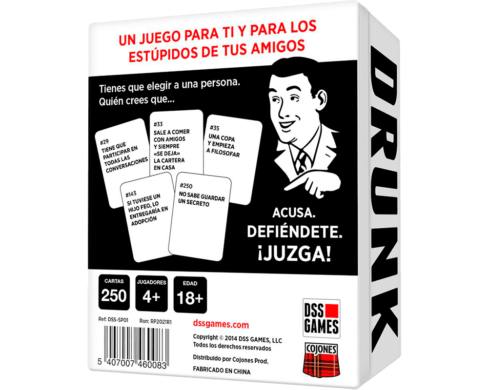 Drunk, Stoned or Stupid: Juego de Mesa en ESPAÑOL. Asmodee (18+)