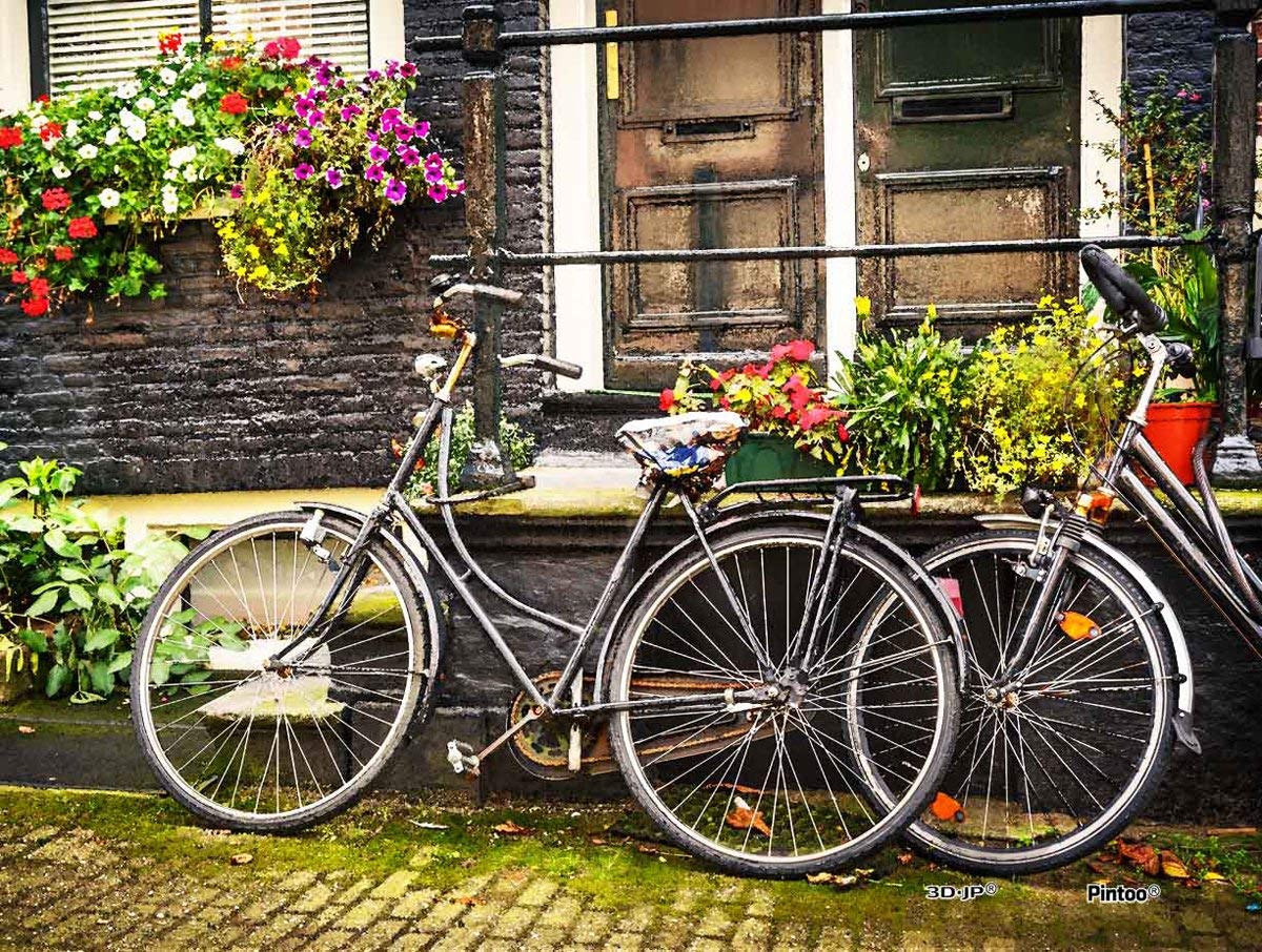 Bicicletas en Amsterdam: Rompecabezas 150 piezas Pintoo