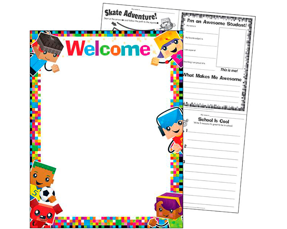 Lámina Educativa Niños Trend BlockStars!® Trend