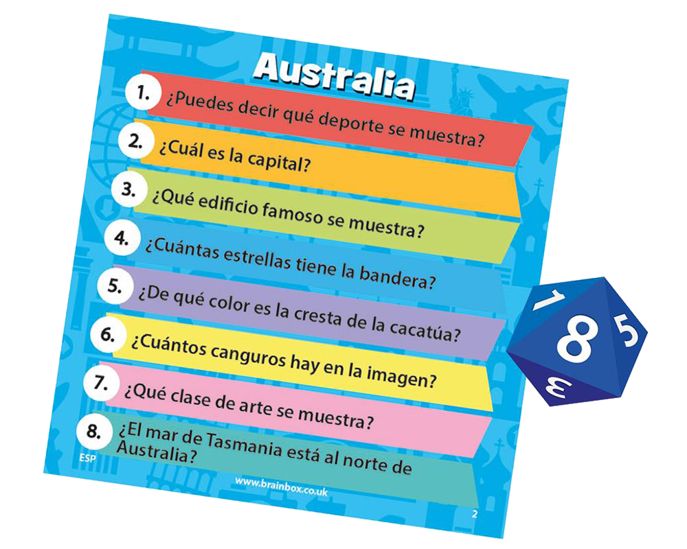 Brainbox - El Mundo: Juego de Mesa en Español. Asmodee