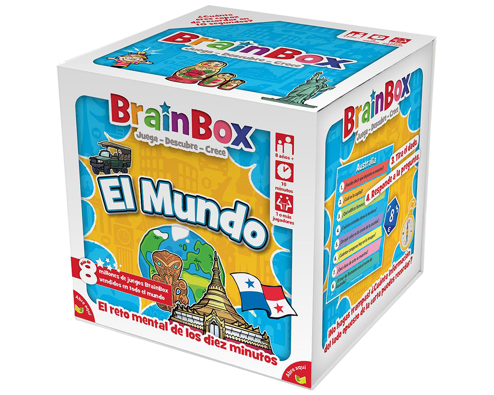 Brainbox - El Mundo: Juego de Mesa en Español. Asmodee