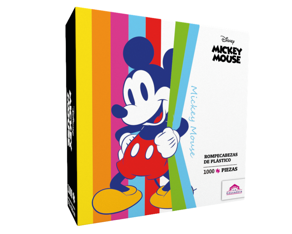 Rompecabezas Mickey Mouse Colores Disney 1000 Piezas De Plástico