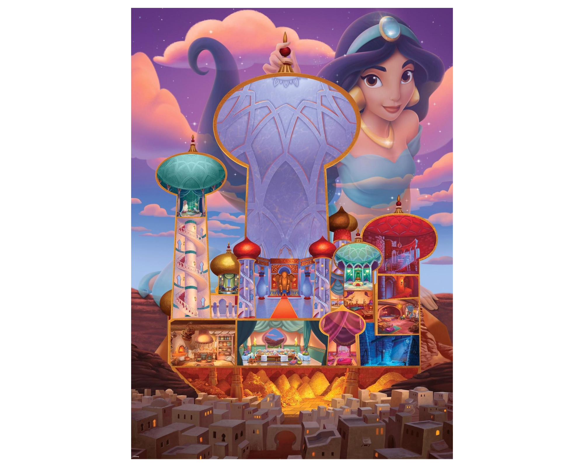 Castillos Disney - Jasmín Rompecabezas 1000 Piezas Ravensburger