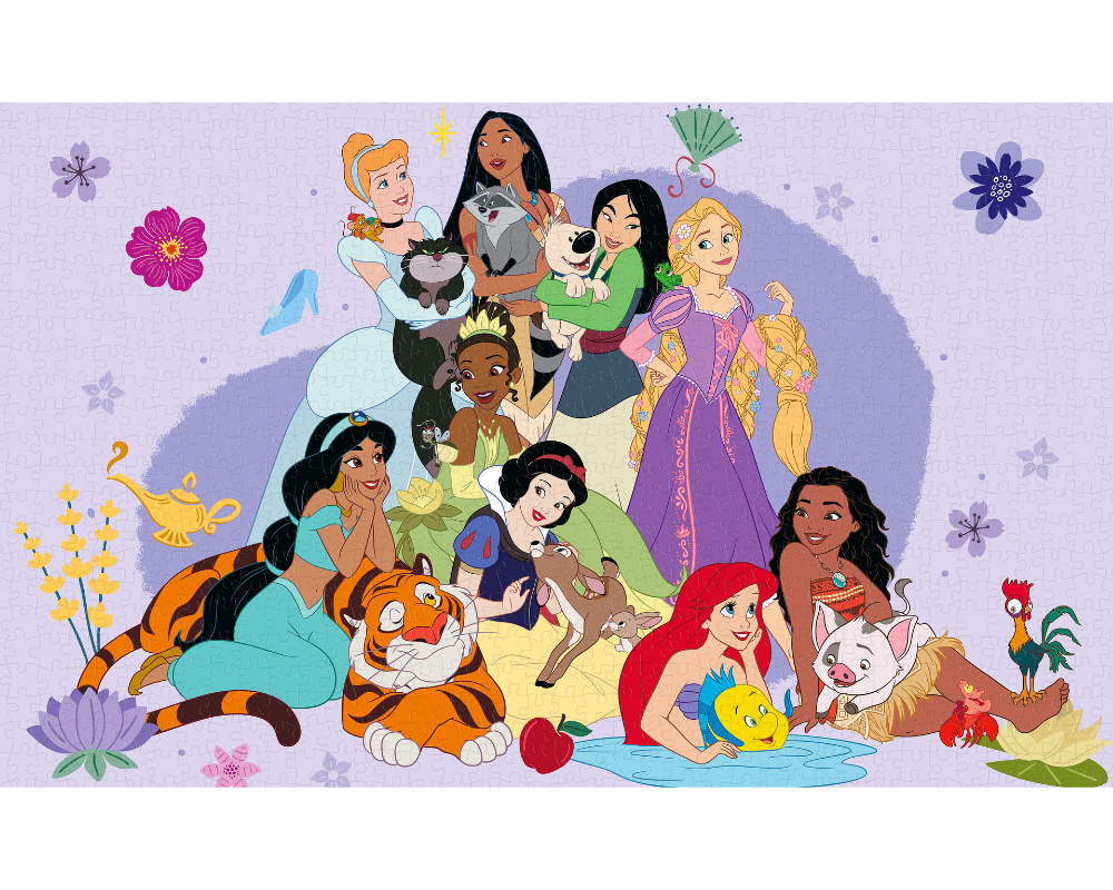 Rompecabezas Princesas Disney 1000 Piezas De Plástico