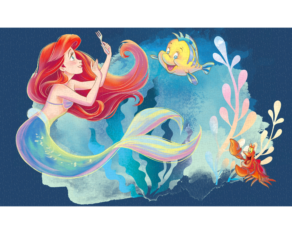 Rompecabezas La Sirenita y Sus Amigos Disney 1000 Piezas De Plástico