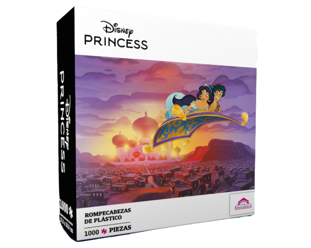 Rompecabezas Aladino y Jasmine Disney 1000 Piezas De Plástico
