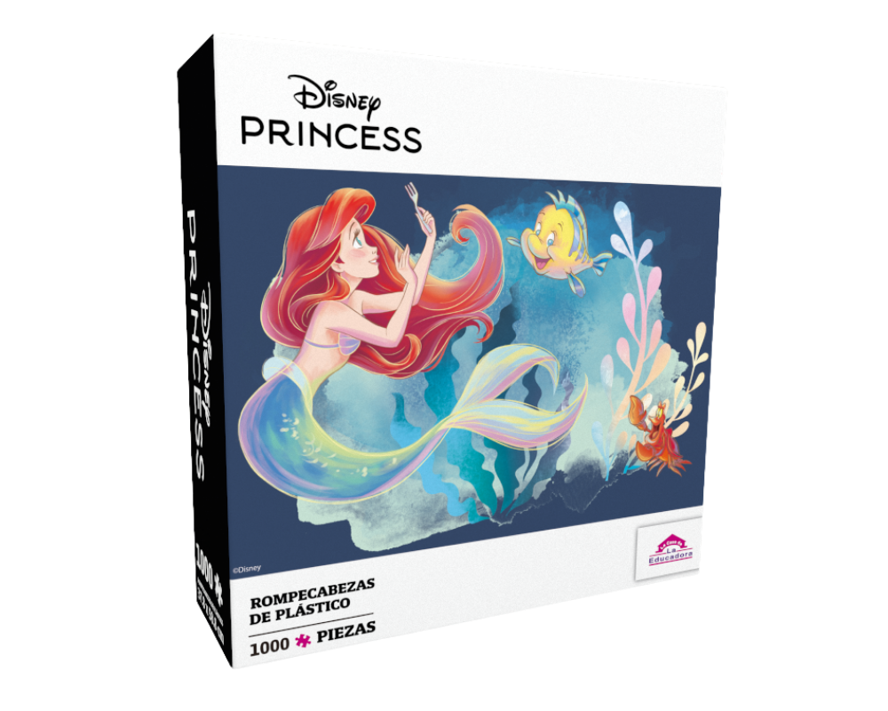 Rompecabezas La Sirenita y Sus Amigos Disney 1000 Piezas De Plástico