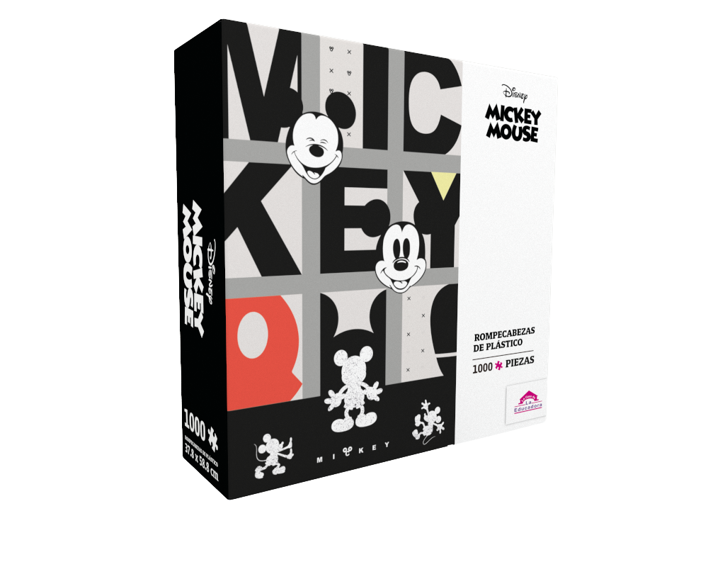 Rompecabezas Póster Mickey Disney 1000 Piezas De Plástico