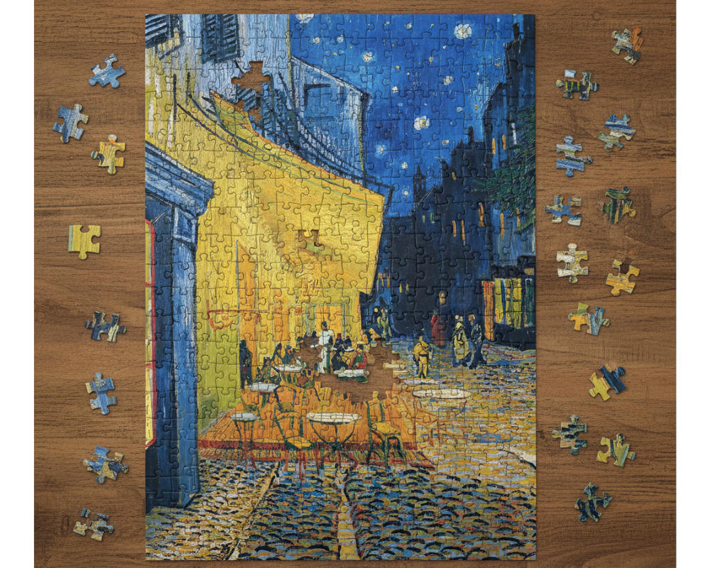 Vincent Van Gogh: Café Terraza Rompecabezas de 1000 Piezas Trefl