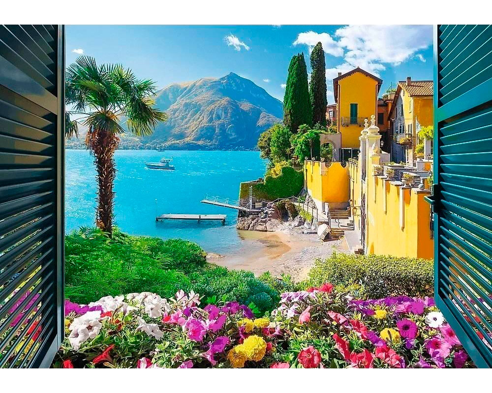 Lago Como, Italia Rompecabezas de 1000 Piezas Trefl