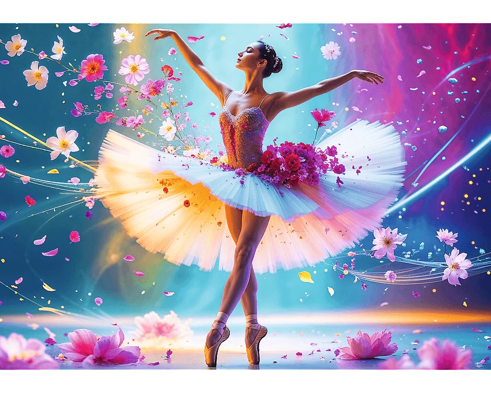 Bailarina de Ballet: Rompecabezas de 1000 Piezas Trefl