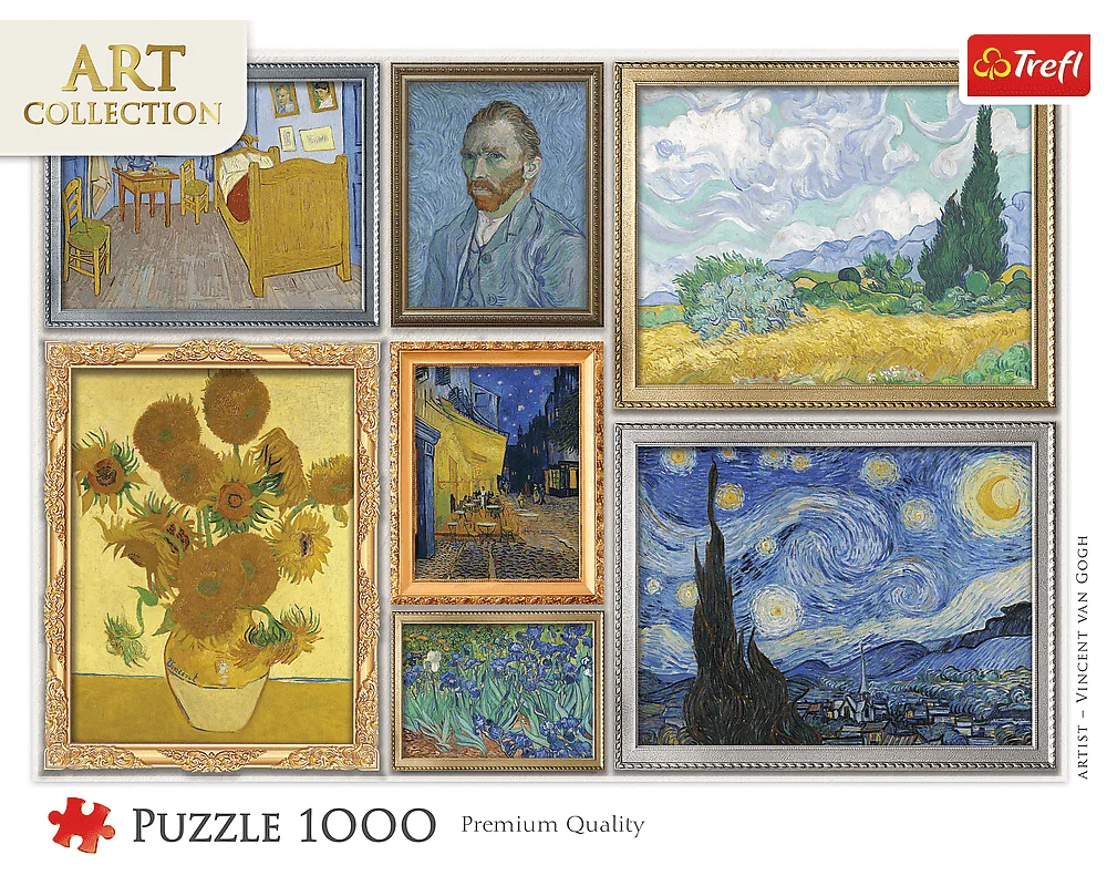 Collage de Arte Vincent Van Gogh Rompecabezas 1000 Piezas Trefl