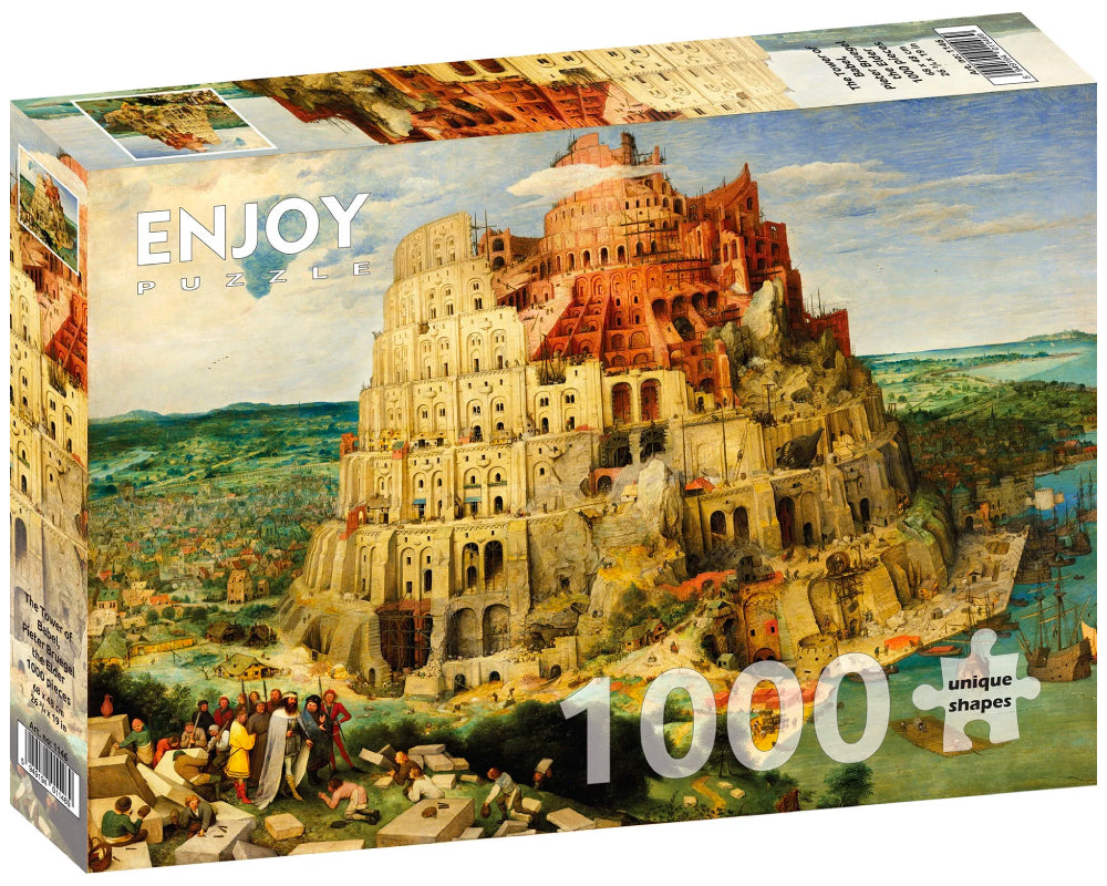 Pieter Brueghel - La Torre de Babel: Rompecabezas 1000 Piezas Enjoy Puzzle