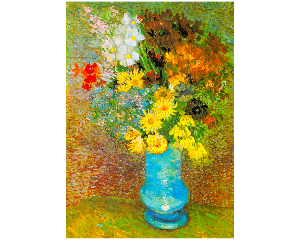 Van Gogh - Florero con Margaritas y Anémonas: Rompecabezas 1000 Piezas Enjoy Puzzle