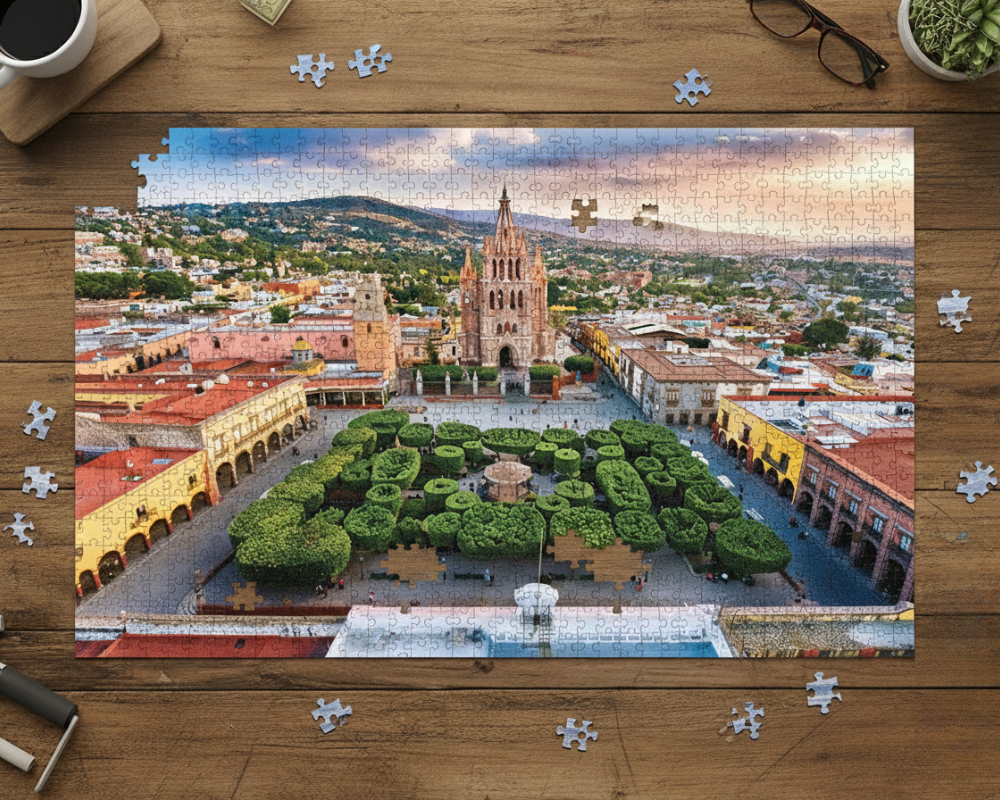 Viva México San Miguel de Allende, Guanajuato Rompecabezas 1000 Piezas Anatolian