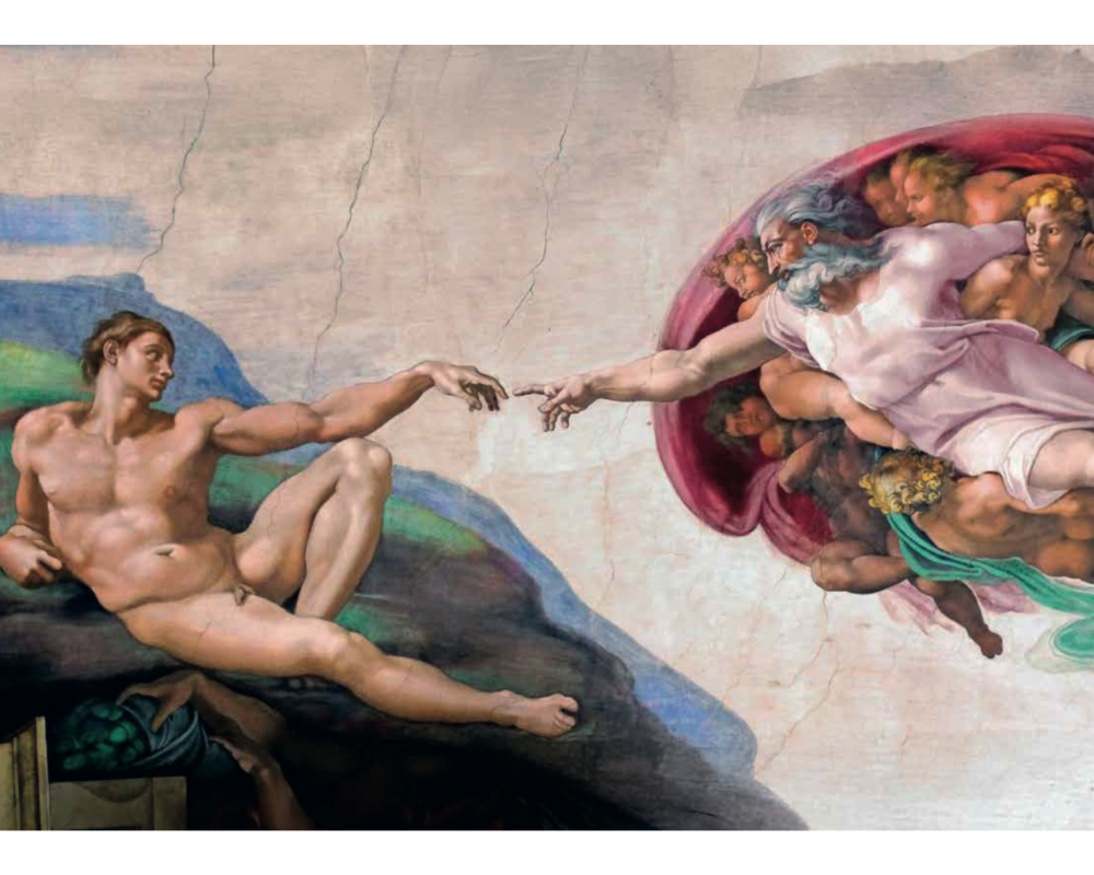 La Creación de Adán: Rompecabezas de 1000 piezas. Anatolian