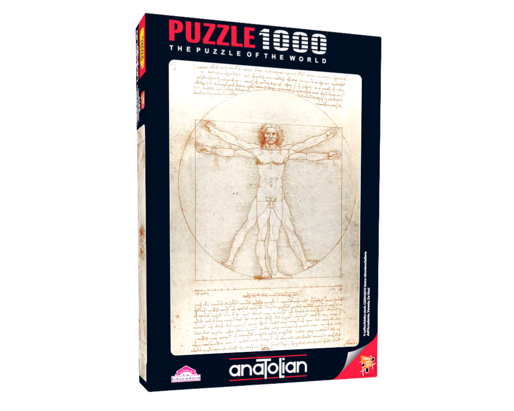 El Hombre Del Vitruvio: Rompecabezas de 1000 piezas. Anatolian