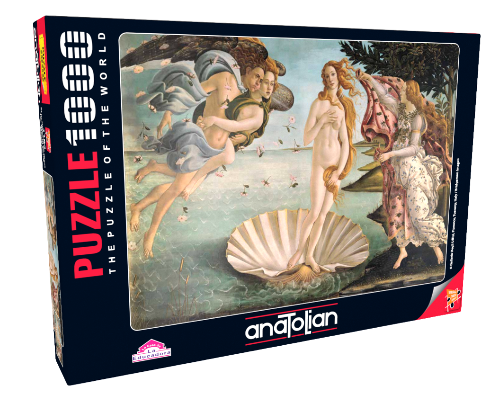El Nacimiento de Venus: Rompecabezas de 1000 piezas. Anatolian