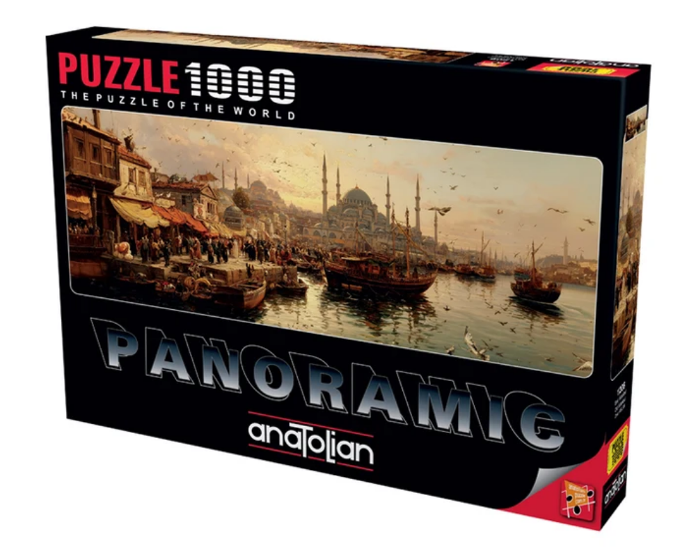 Viejo Estambul Rompecabezas Panorámico de 1000 piezas. Anatolian