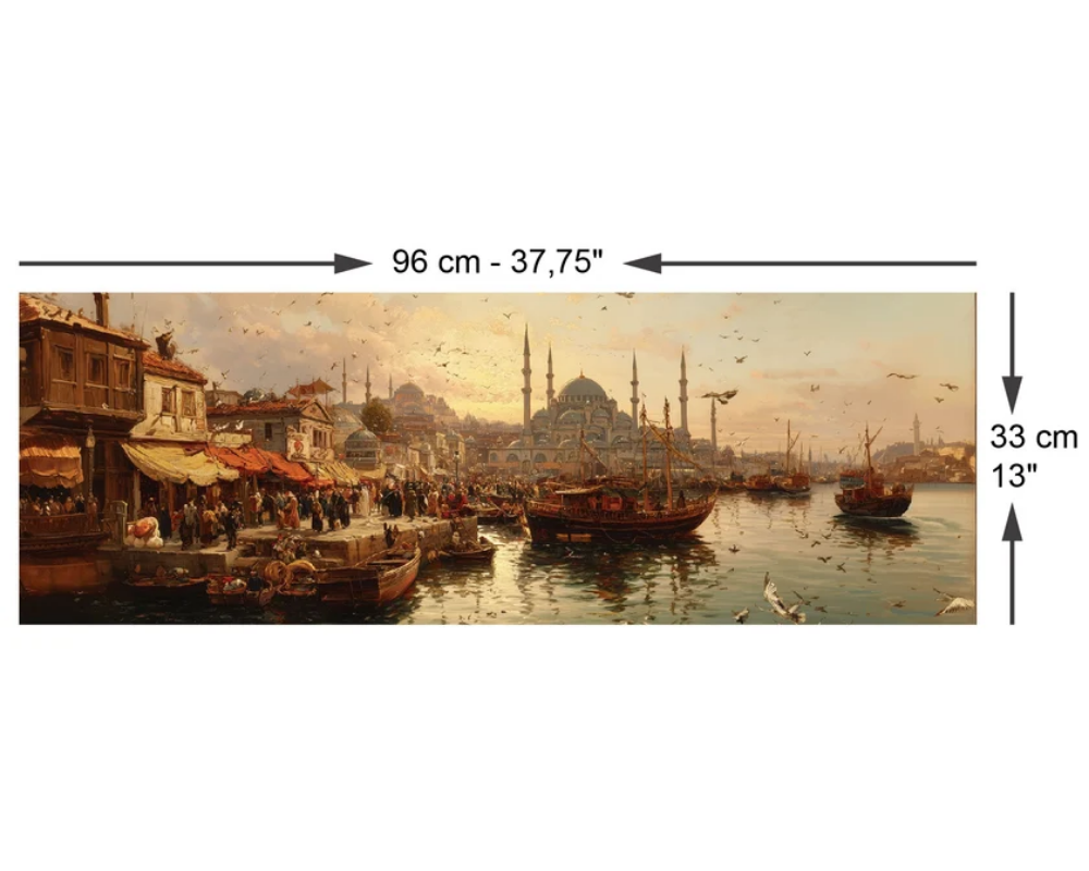 Viejo Estambul Rompecabezas Panorámico de 1000 piezas. Anatolian