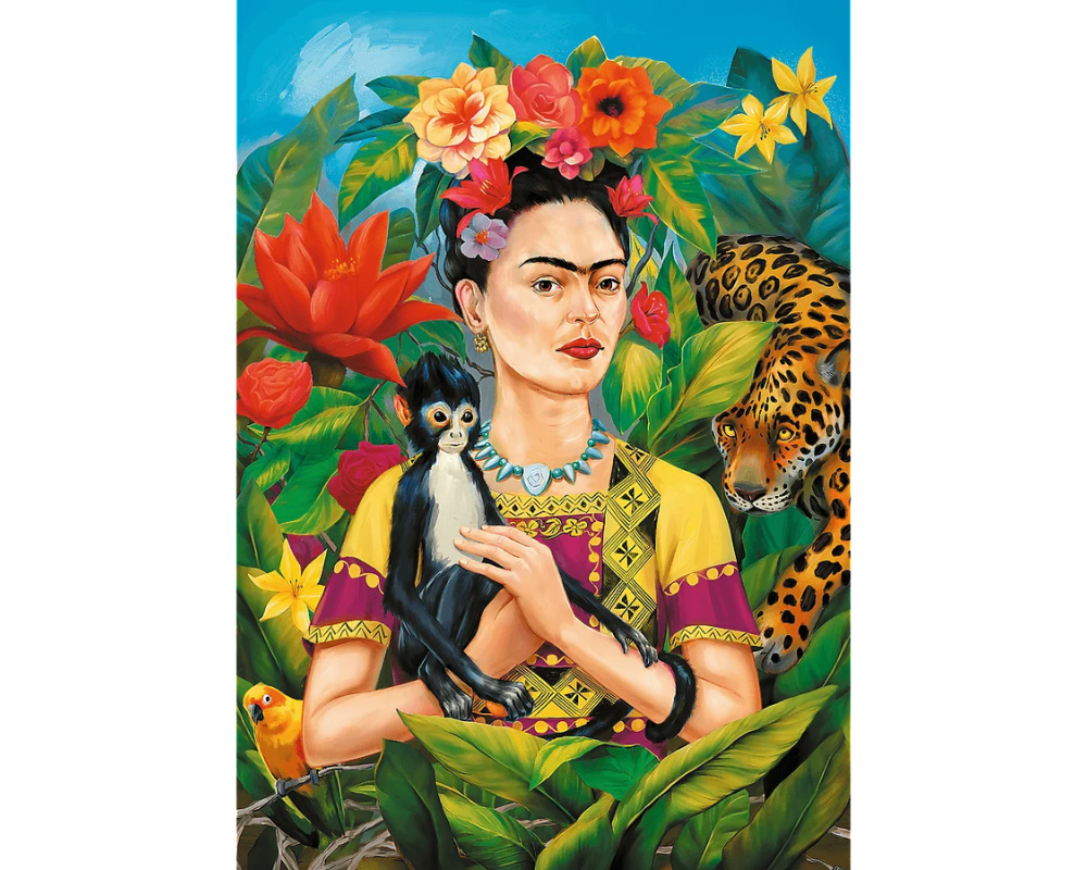 Frida Kahlo- Retrato en la Jungla: Rompecabezas de 1000 Piezas Trefl Premium