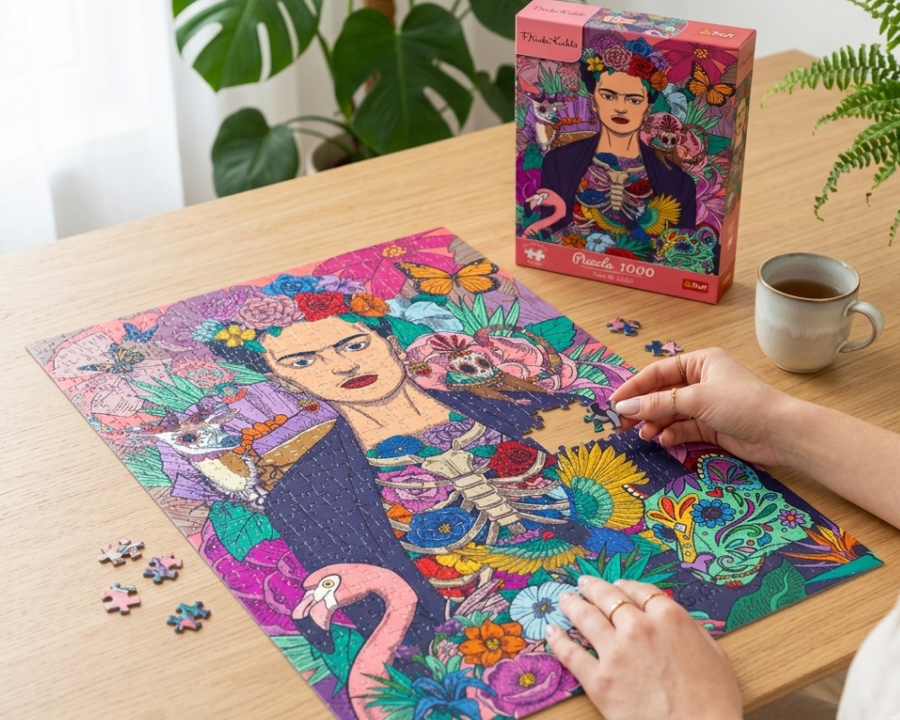 Frida Kahlo- Un Alma Floreciente: Rompecabezas de 1000 Piezas Trefl Premium