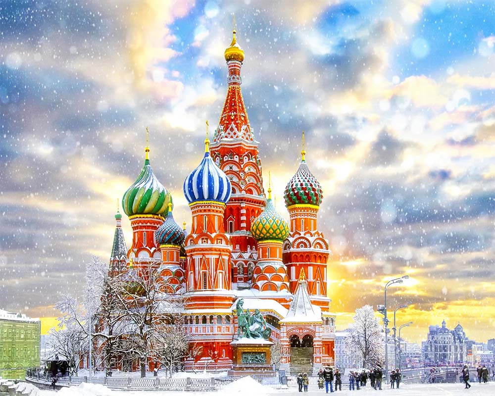Catedral de San Basilio, Moscú - Rompecabezas 1000 Piezas Enjoy Puzzle