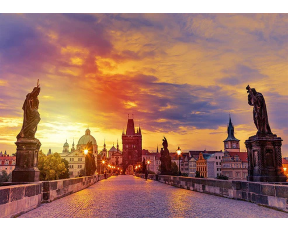 Puente De San Carlos Praga: Rompecabezas 1000 Piezas Enjoy Puzzle